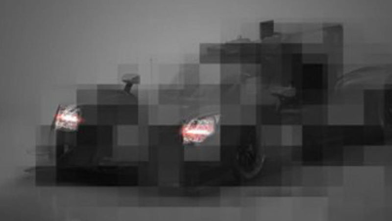 The pixelated teaser photo from TVR’s Twitter account, which doesn’t look much like the car the company unveiled on Thursday.